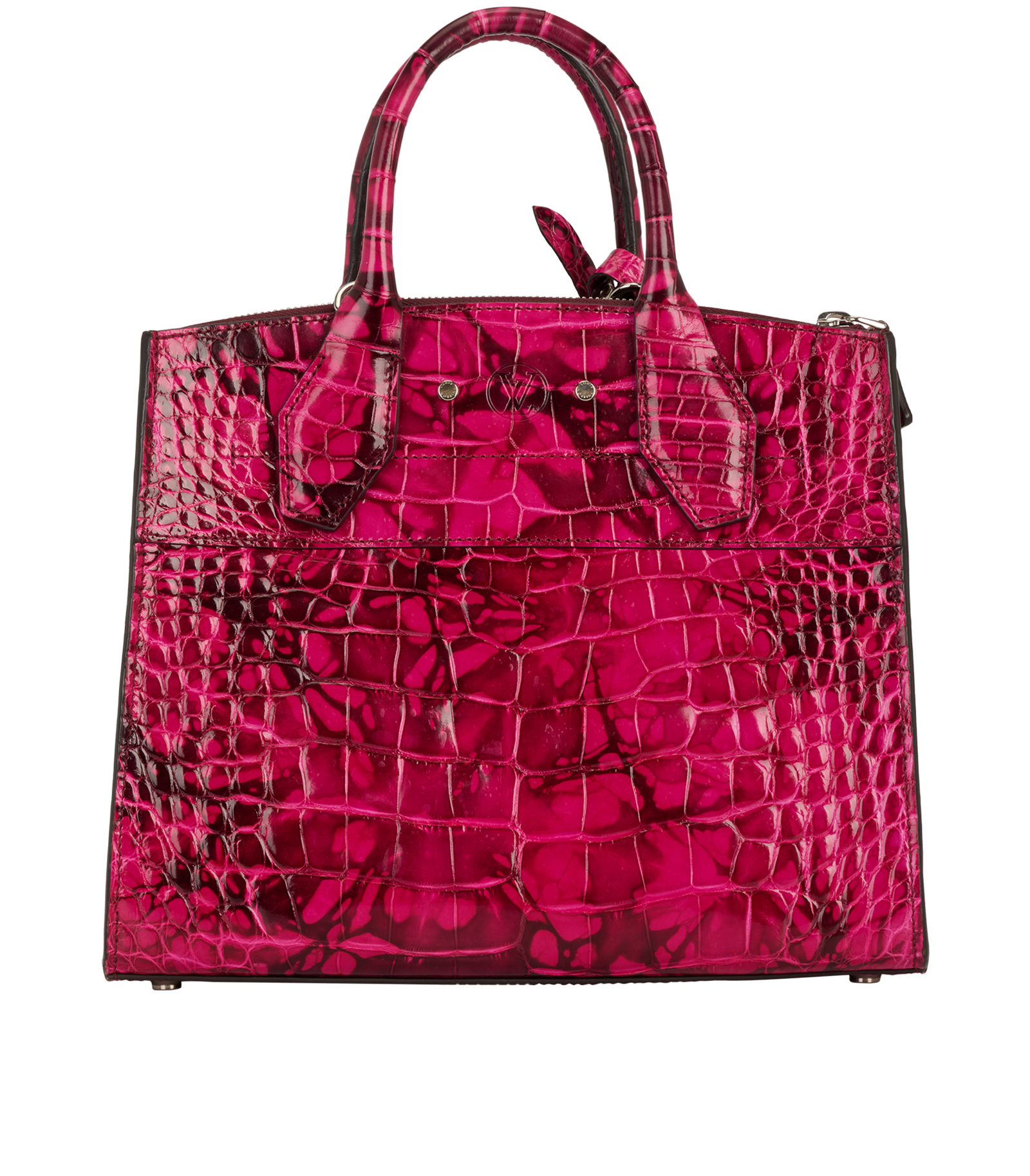 City Steamer PM, &pound;6,500, Handbags, Pink, Crocodile, Back view